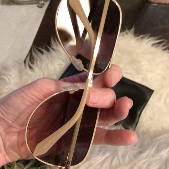 New! Rare Quay cream high key aviators